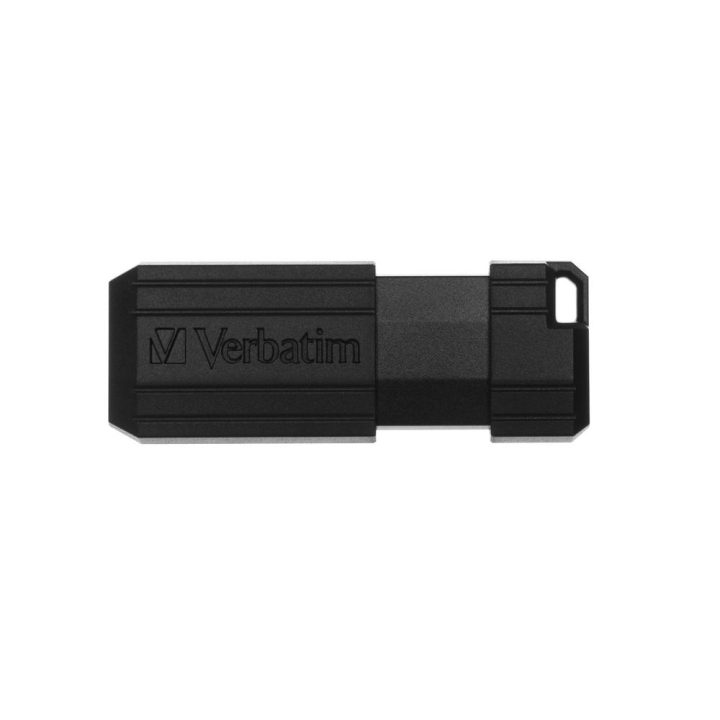 Verbatim Pinstripe USB 2.0 Flash Drive 16GB Black (49063)