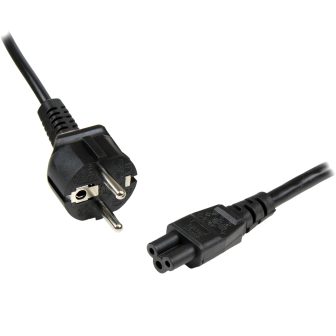 StarTech.com 1m Laptop Power Cable, EU Plug to C5, 2.5A 250V, 18AWG…