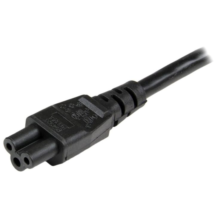 StarTech.com 1m Laptop Power Cable, EU Plug to C5, 2.5A 250V, 18AWG…