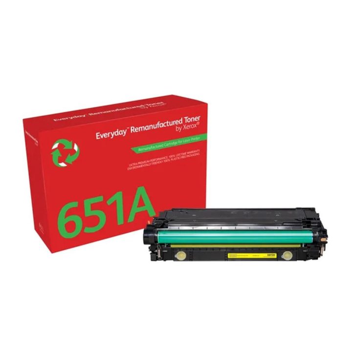 Xerox Everyday™ Yellow Remanufactured Toner compatible with HP 651A…