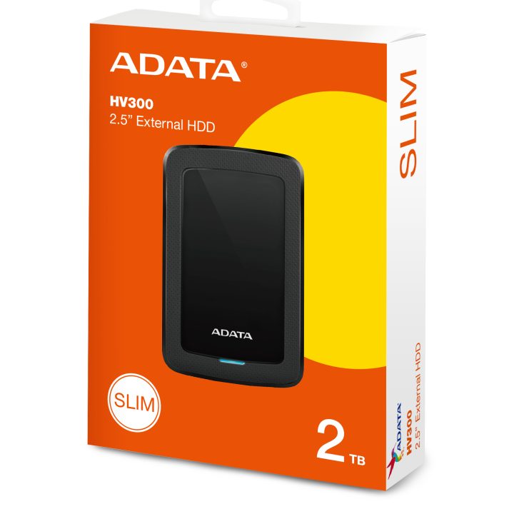 ADATA HV300 disco rígido externo 2 TB 2,5" 3.2 Gen 1 (3.1 Gen 1) Preto