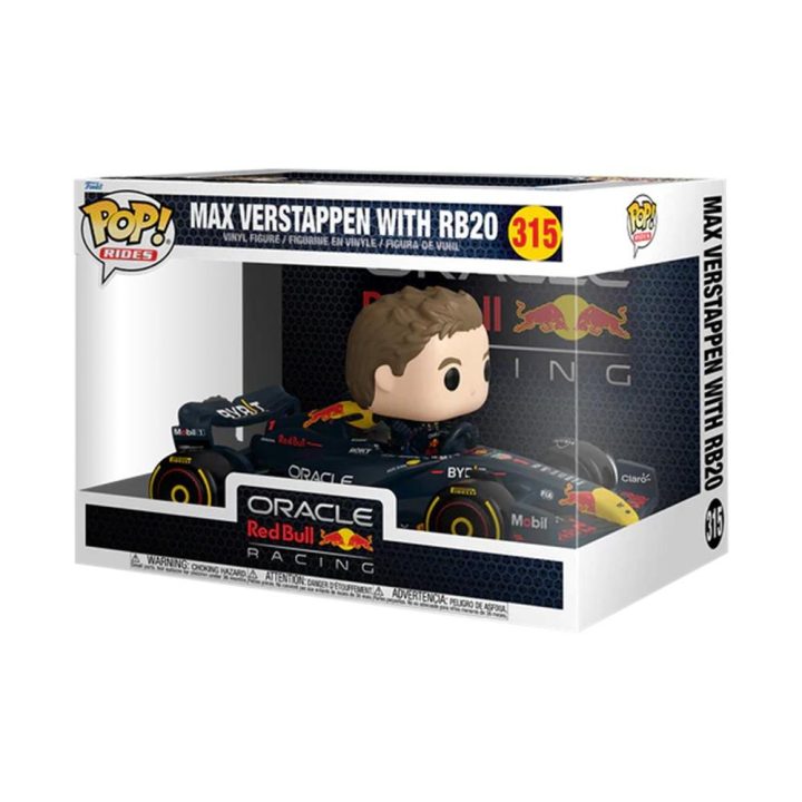 Funko Pop! Ride Max Verstappen com RB20-Oracle Red Bull Racing