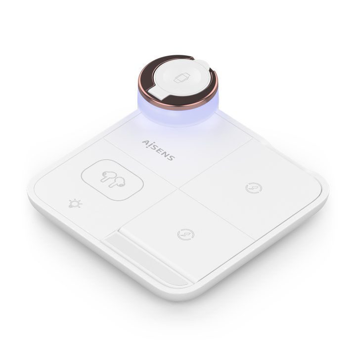 AISENS 4-in-1 USB-C Wireless Charger 15W for Phone, Apple Watch…