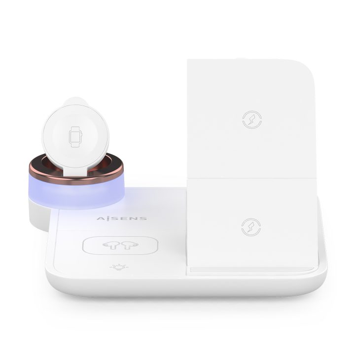 AISENS 4-in-1 USB-C Wireless Charger 15W for Phone, Apple Watch…