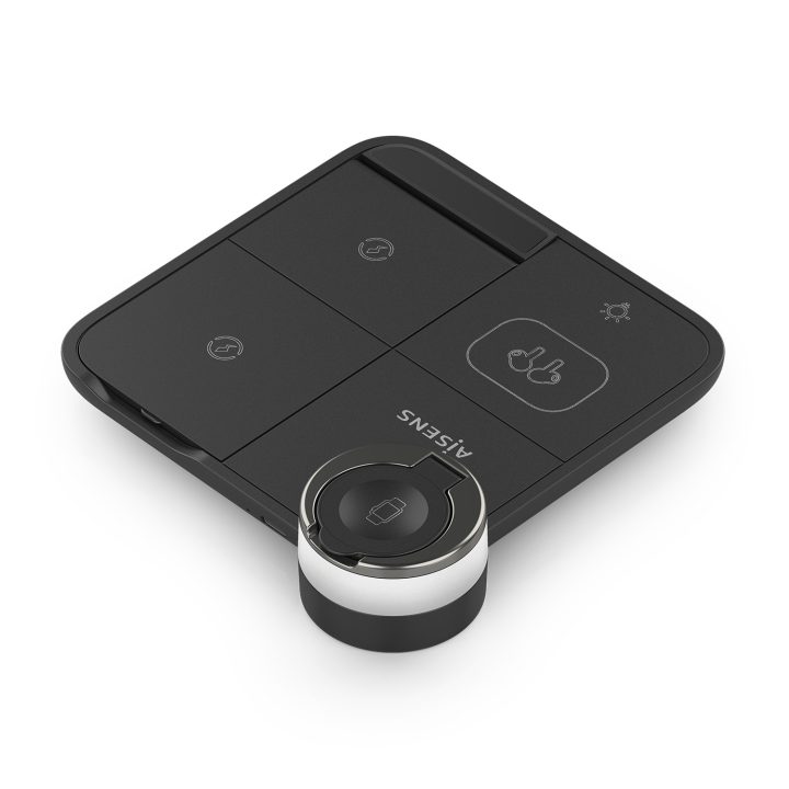 AISENS 4-in-1 USB-C Wireless Charger 15W for Phone, Apple Watch…
