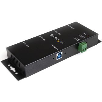 StarTech.com 4-Port USB 3.0 Hub - 5Gbps - Industrial Metal USB-A…