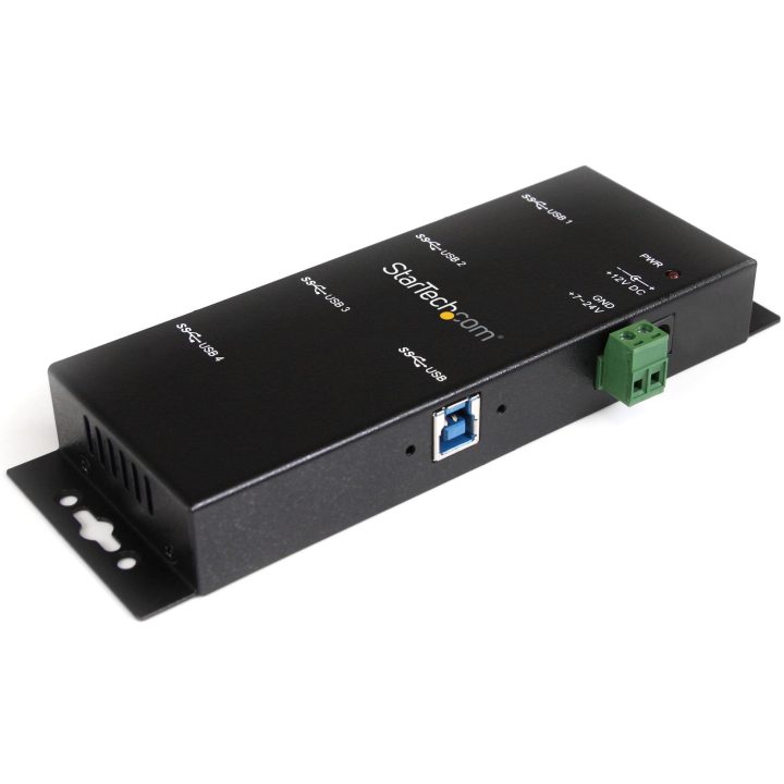 StarTech.com 4-Port USB 3.0 Hub - 5Gbps - Industrial Metal USB-A…