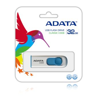 ADATA 32GB C008 USB Flash Drive USB Type-A 2.0 Blue, White