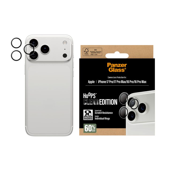 PanzerGlass ® Hoops® Camera Lens Protector Clear iPhone 17 Pro |…