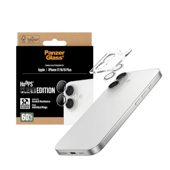PanzerGlass ® Hoops® Camera Lens Protector Clear iPhone 17 | iPhone…