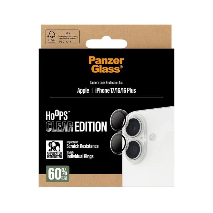 PanzerGlass ® Hoops® Camera Lens Protector Transparent iPhone 17 |…