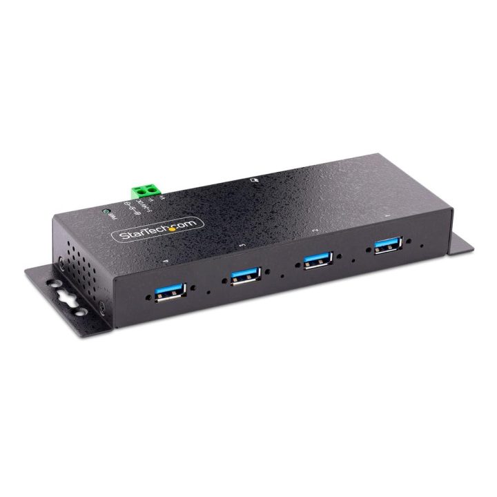 StarTech.com 4-Port USB 3.0 Hub - 5Gbps - Industrial Metal USB-A…