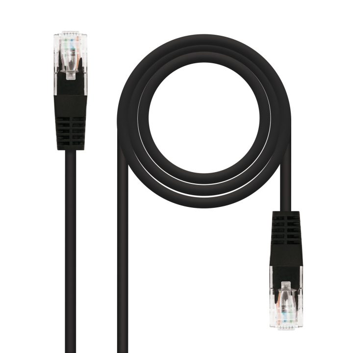 Nanocable RJ45 CAT.5E UTP AWG24 Patch Cable, Black, 5.0 m