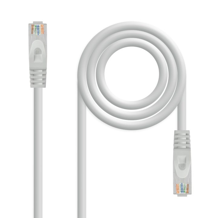 Nanocable Cable de red latiguillo RJ45 LSZH Cat.6A UTP AWG24, Gris…