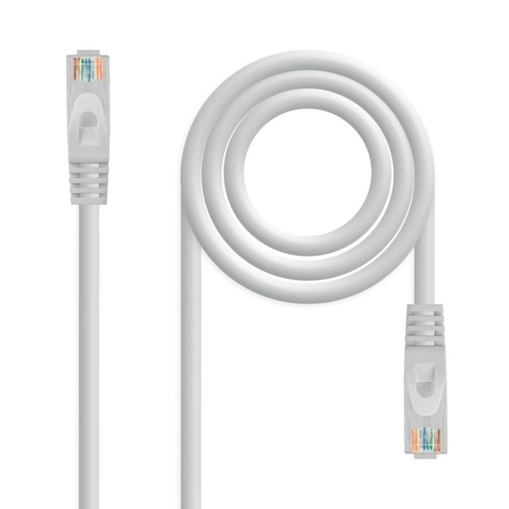 Nanocable Cable de red latiguillo RJ45 LSZH Cat.6A UTP AWG24, Gris…