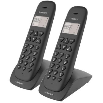 Logicom Vega 255T DECT Phone Black Duo (VEGA255T_DUO_NOIR)
