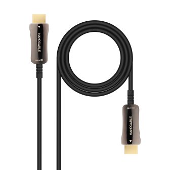 Nanocable HDMI V2.1 AOC Cable 8K@60Hz 4K@120Hz 48Gbps A/M-A/M, Black…