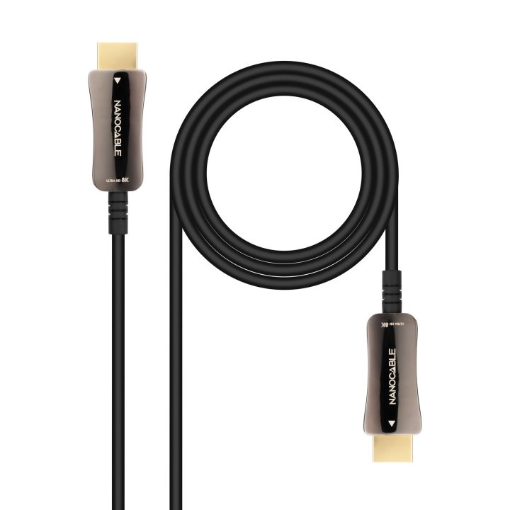 Nanocable HDMI V2.1 AOC Cable 8K@60Hz 4K@120Hz 48Gbps A/M-A/M, Black…