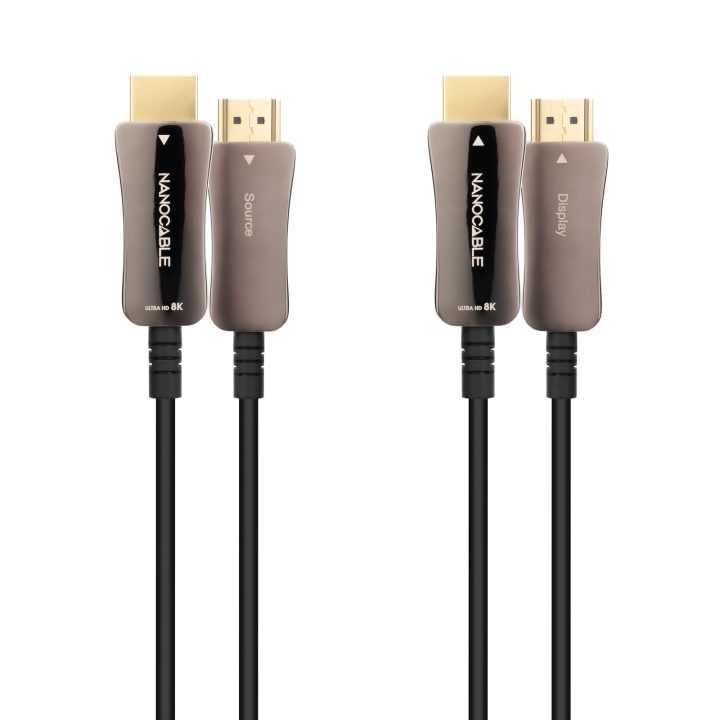 Nanocable HDMI V2.1 AOC Cable 8K@60Hz 4K@120Hz 48Gbps A/M-A/M, Black…