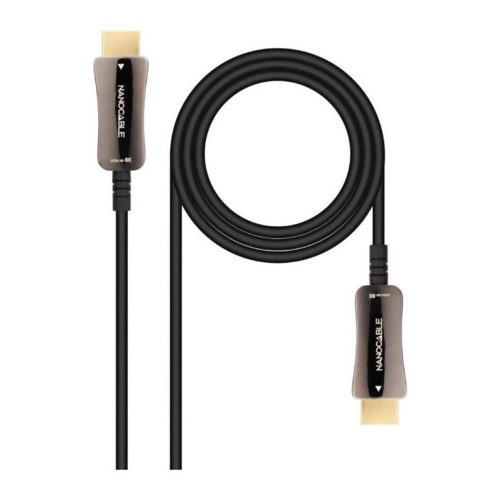 Nanocable HDMI V2.1 AOC Cable 8K@60Hz 4K@120Hz 48Gbps A/M-A/M, Black…