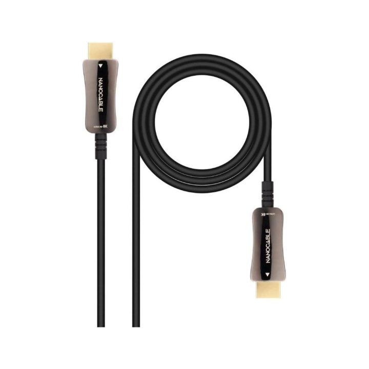 Nanocable HDMI V2.1 AOC Cable 8K@60Hz 4K@120Hz 48Gbps A/M-A/M, Black…