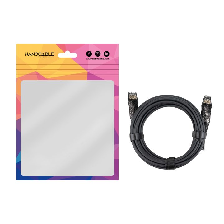 Nanocable Cabo HDMI V2.1 AOC 8K@60Hz 4K@120Hz 48Gbps A/M-A/M, Preto…