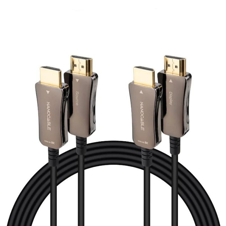 Nanocable Cabo HDMI V2.1 AOC 8K@60Hz 4K@120Hz 48Gbps A/M-A/M, Preto…