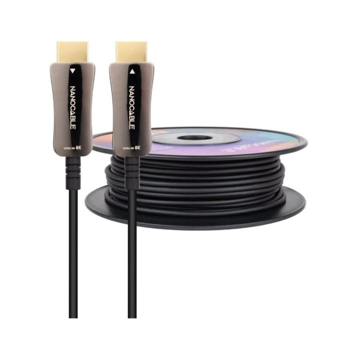 Nanocable Cabo HDMI V2.1 AOC 8K@60Hz 4K@120Hz 48Gbps A/M-A/M, Preto…