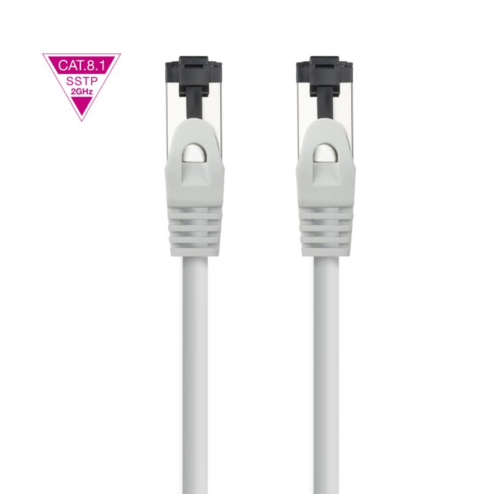 Nanocable Cat.8.1 2GHz LSZH SSTP AWG26 Patch Cable, Gray, 1 m