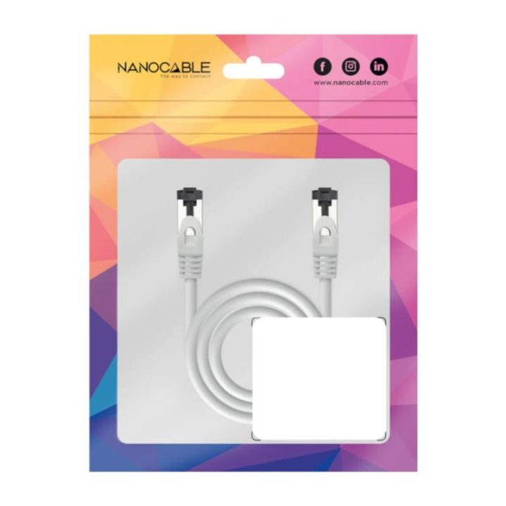 Nanocable Cat.8.1 2GHz LSZH SSTP AWG26 Patch Cable, Gray, 1 m