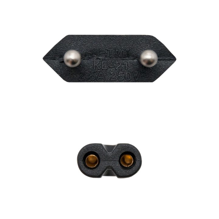 Nanocable Figure-8 Power Cable, CEE7/16/M – C7/H, Black, 2m