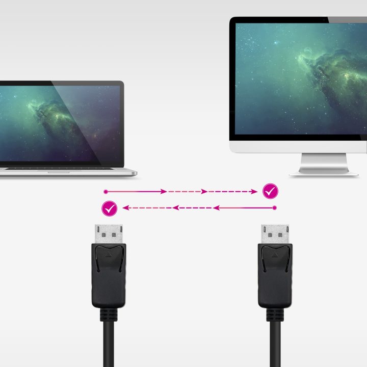 Nanocable DisplayPort 1.4 CCS Cable, DP/M - DP/M, Black, 0.5 m