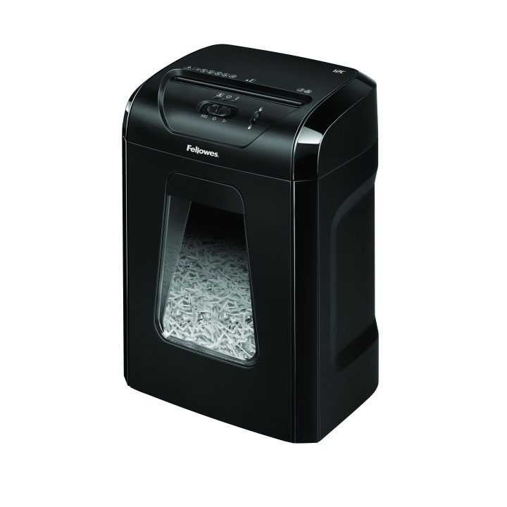 Fellowes Powershred 12C Cross-Cut Paper Shredder 22.5 cm Black