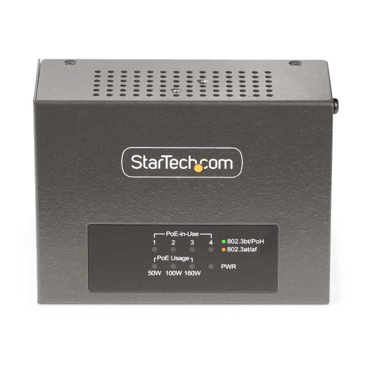 StarTech.com 4-Port PoE / PoE+ / PoE++ 802.3af/802.3at/802.3bt Switch…