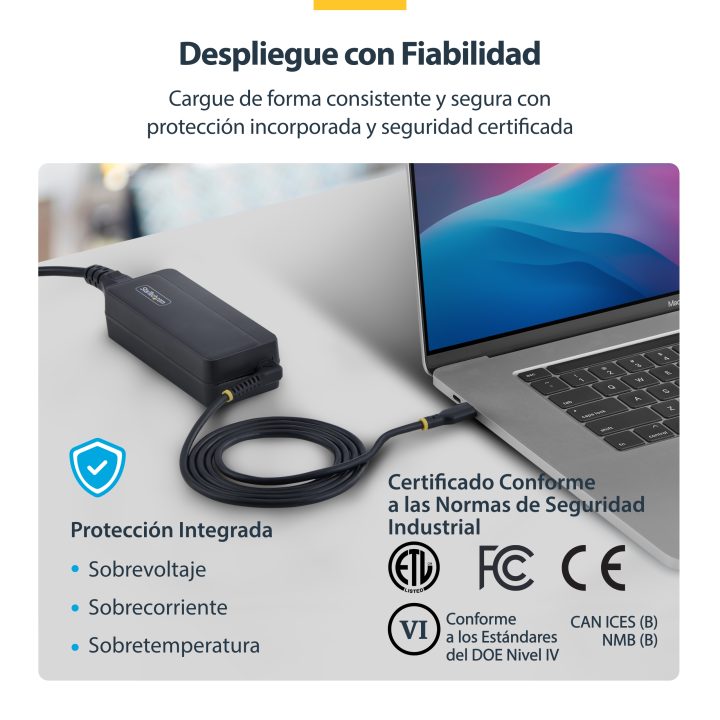 StarTech.com 140W GaN USB-C Laptop Charger - 1.2m Integrated Cable -…