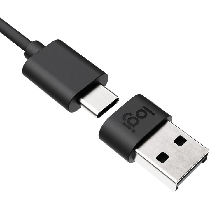 Logitech Zone Wired UC USB C USB A Grafite