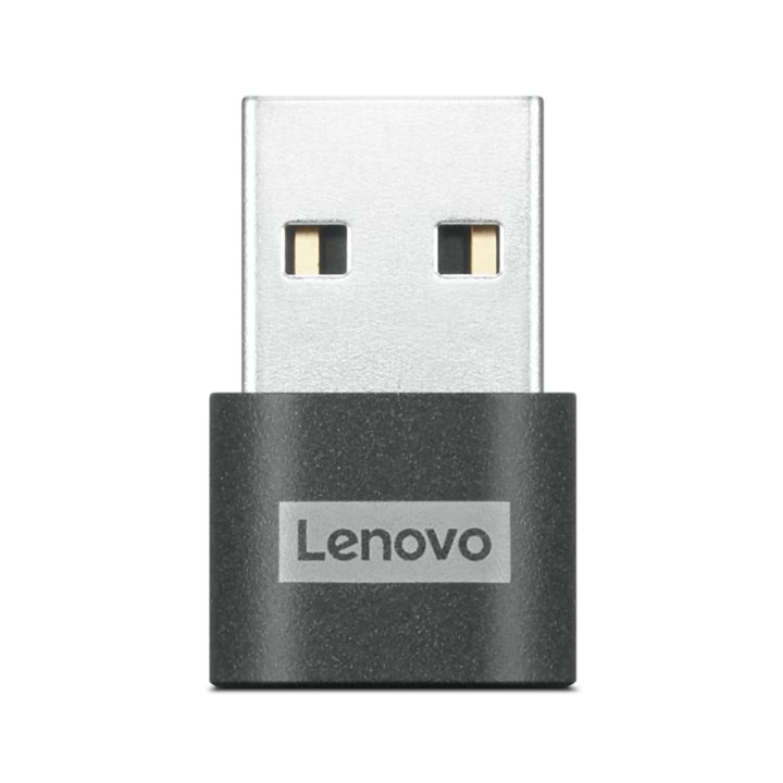 Lenovo 4X91C99226 cambiador de género para cable USB-C USB-A Negro