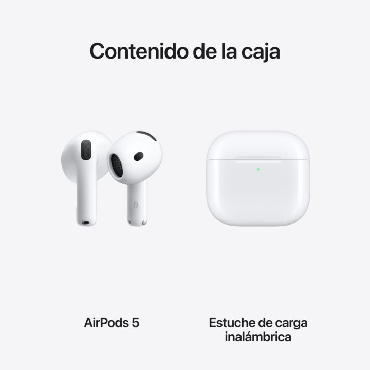Apple AirPods 5 Wireless Headphones White with Wireless Charging Case…