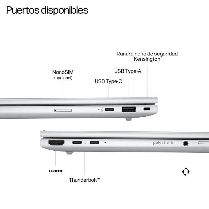 HP EliteBook 8 G1i AI Intel Core Ultra 5 225H 16 GB 512 GB SSD 14"…