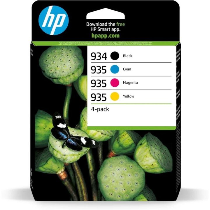 HP Original 934 Black/935 Cyan/Magenta/Yellow 4-Pack Ink Cartridge…