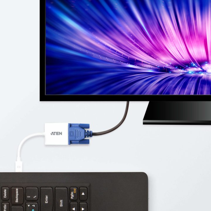 ATEN Adaptador de Mini DisplayPort a VGA