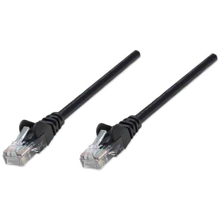 Intellinet 338387 cable de red Negro 1,5 m Cat5e U/UTP (UTP)