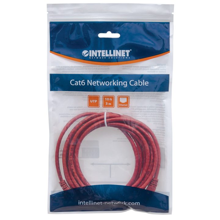 Intellinet Cat6 UTP 5m Network Cable Red U/UTP (UTP)