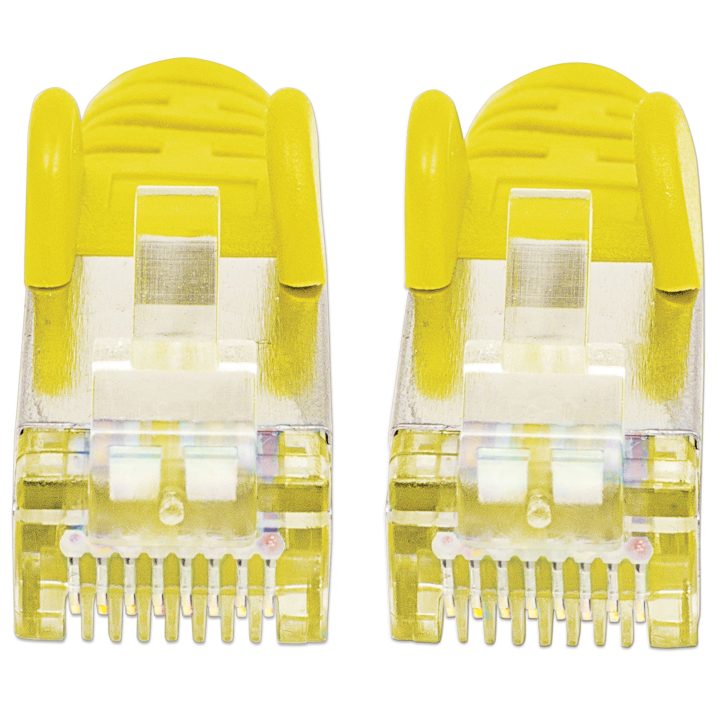Intellinet Cat6A Network Patch Cable, 2 m, Yellow, Copper, S/FTP…