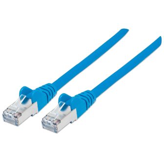 Intellinet Cat6A Network Patch Cable, 1 m, Blue, Copper, S/FTP…