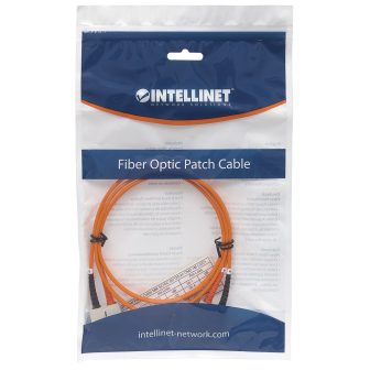 Intellinet 0.5m SC M/M Cable de fibra óptica e InfiniBand Naranja