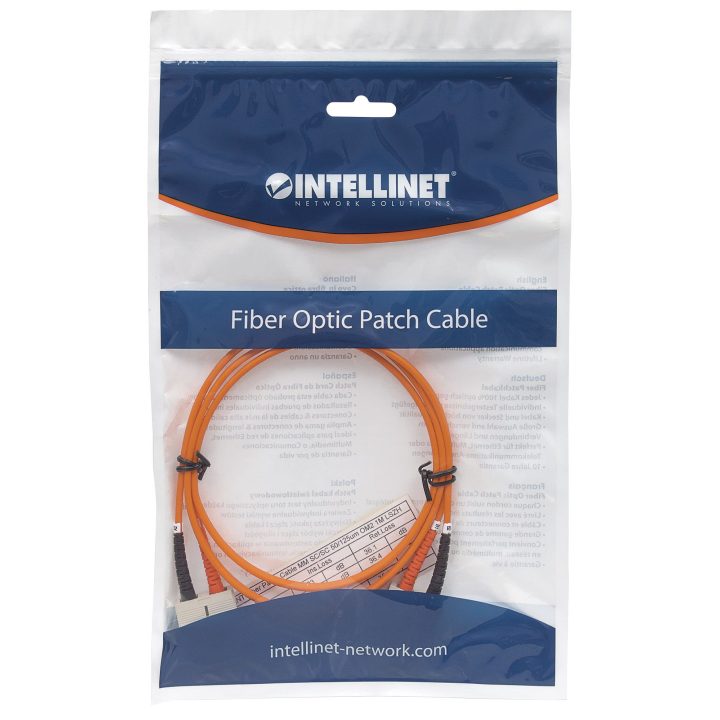 Intellinet 0,5m SC M/M Cabo de fibra óptica e InfiniBand Laranja