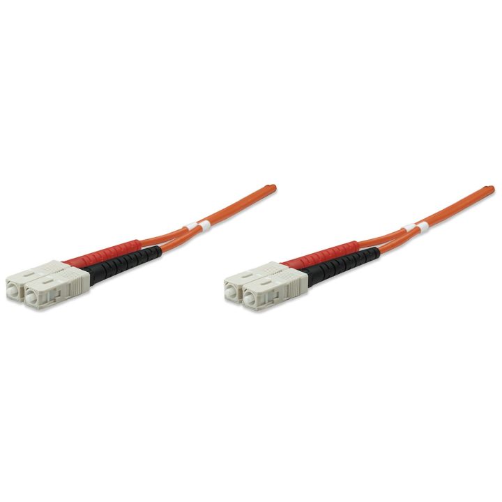 Intellinet 0,5m SC M/M Cabo de fibra óptica e InfiniBand Laranja