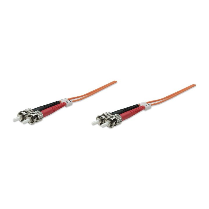 Intellinet 2.0m ST M/M Cable de fibra óptica e InfiniBand 2 m Naranja