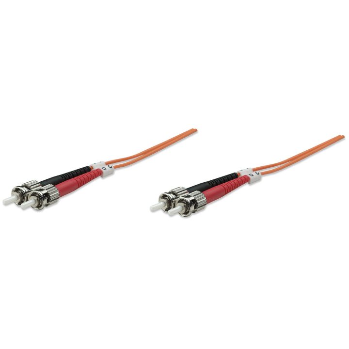 Intellinet 2.0m ST M/M Cabo de fibra óptica e InfiniBand 2 m Laranja